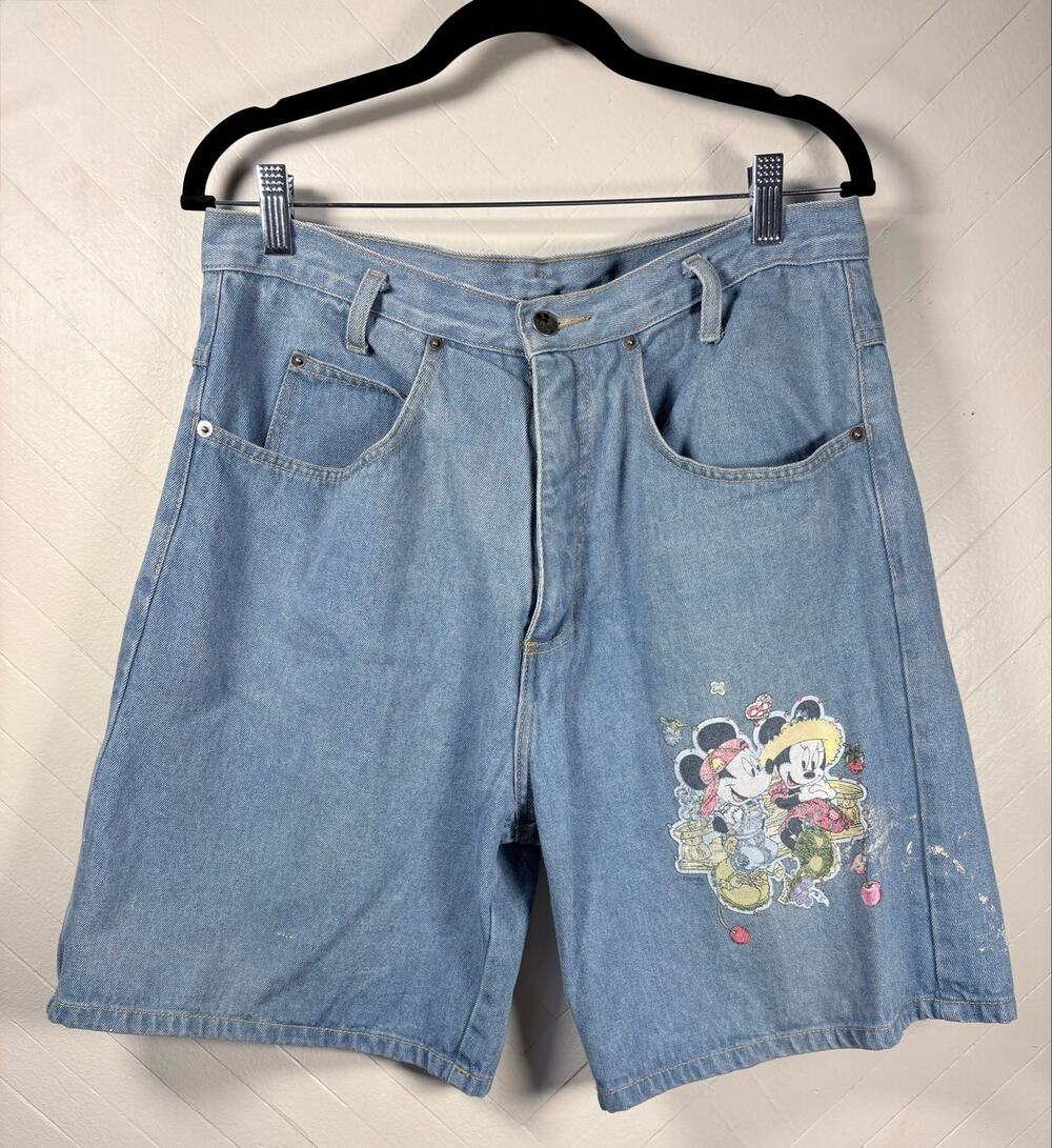 Vintage 90's Mickey Unlimited Jerry Leigh Jorts Made In USA Women's Size Large